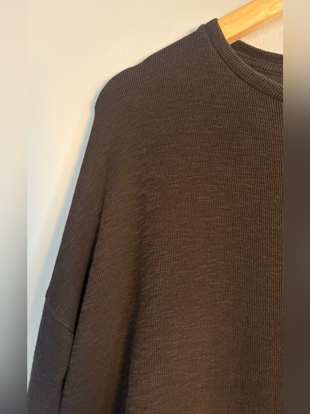 Eileen Fisher 100% organic cotton black oversized relaxed sweater size small - Picture 4 of 9